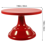 Plateau Gâteau Rouge Décoratif Rond