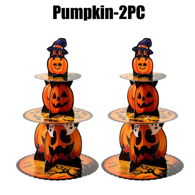 Présentoir Cupcakes Carton Halloween Fête