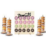 Mur de Donuts Rustique en Bois