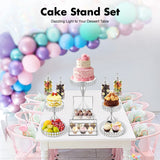 Présentoir Gâteau Argenté 11 Pièces Mariage Étagé – agencement table de réception festive