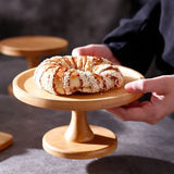 Présentoir Gâteau Bois Cloche Verre