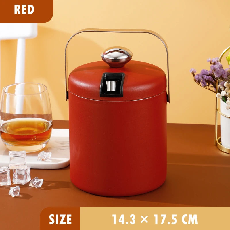 Seau à Glace Inox avec Couvercle