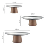 Plateau Buffet Compartimenté Inox et Bois