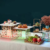 Présentoir Buffet Multi-Niveaux – présentoir buffet mariage chic (photo 1)