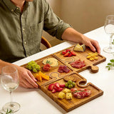 Plateau Bois Puzzle 4 Pièces Buffet Réception – scénographie buffet et art culinaire
