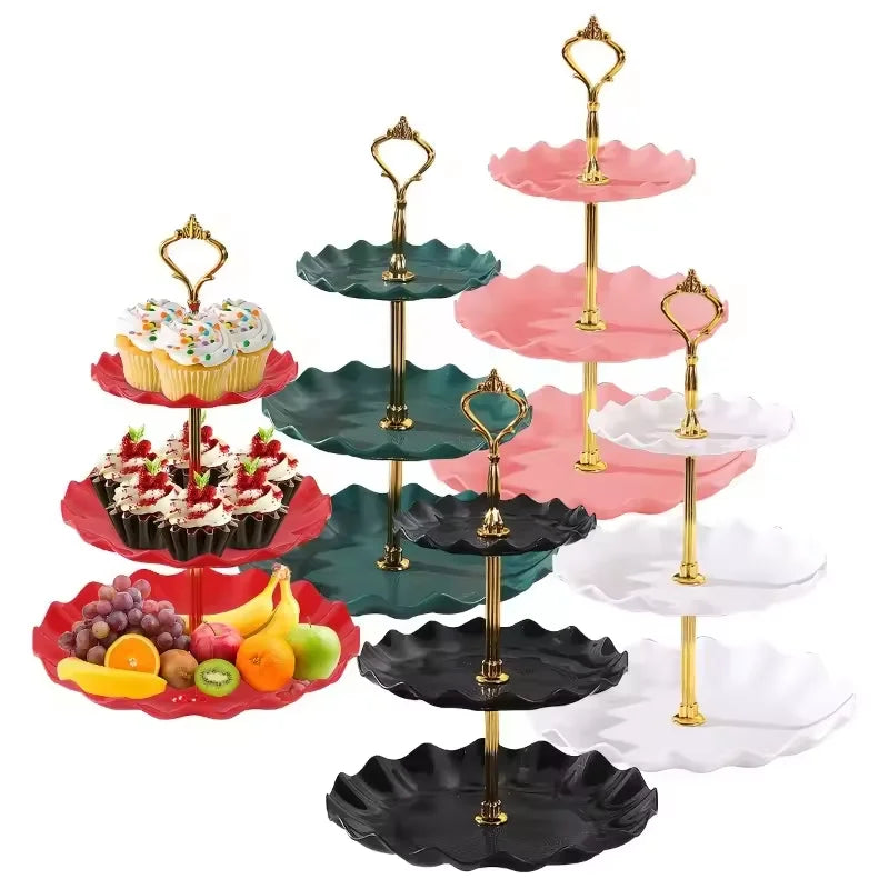 Présentoir Gâteau 3 Étages Mariage
