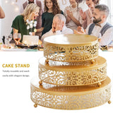 Présentoir Gâteau Rond Métal Mariage Buffet – présentation bar à bonbons et table sucrée