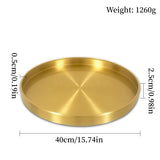 Plateau Laiton Rond Buffet Pro
