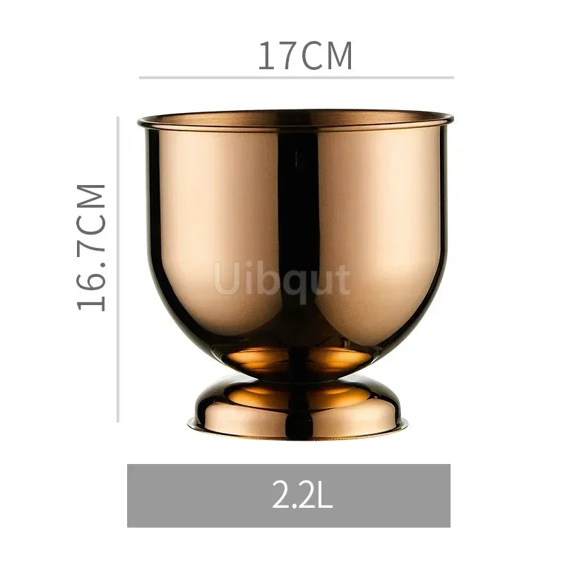 Seau à Champagne Inox Tête Tigre