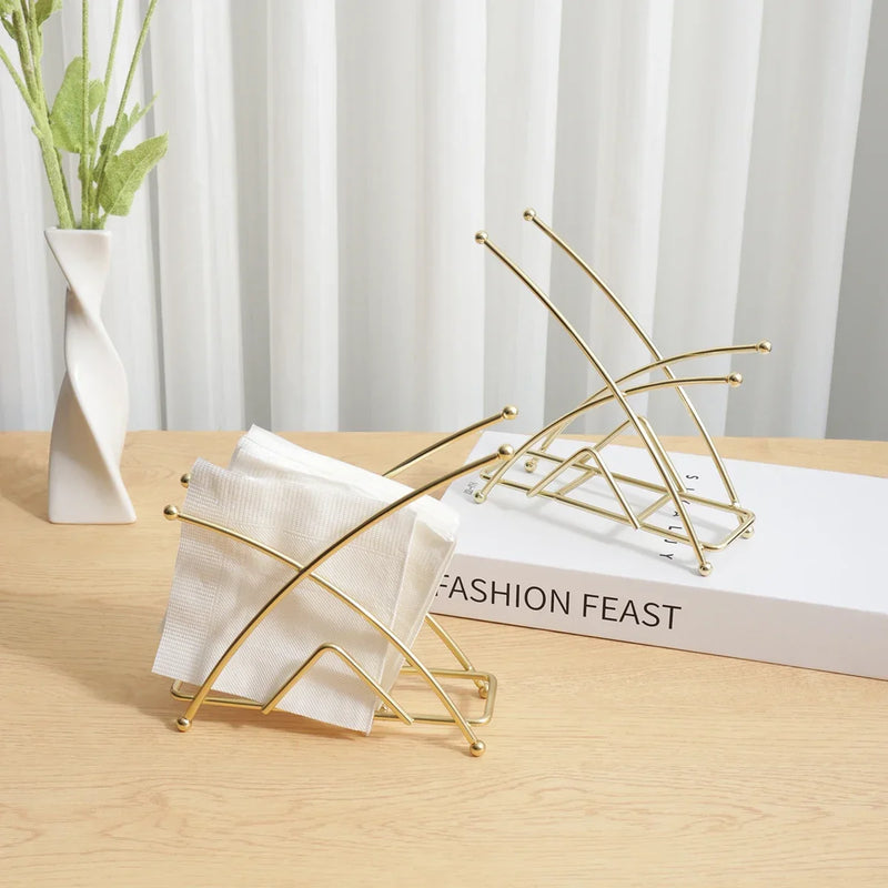 Porte-Serviettes Doré pour Buffet