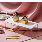 Présentoir Cupcake Doré Métal Élégant – set buffet événement chic et moderne