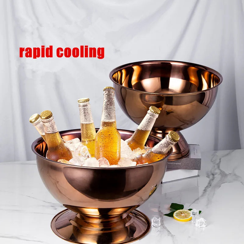 Seau à Champagne Inox Tête Cerf