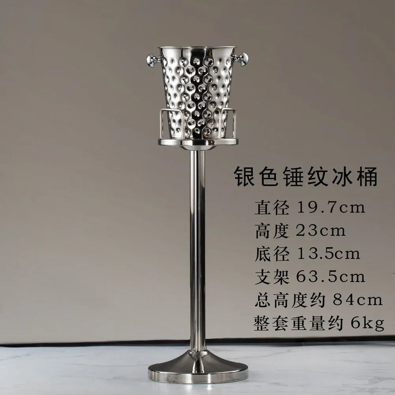 Rafraîchisseur Champagne Inox sur Pied