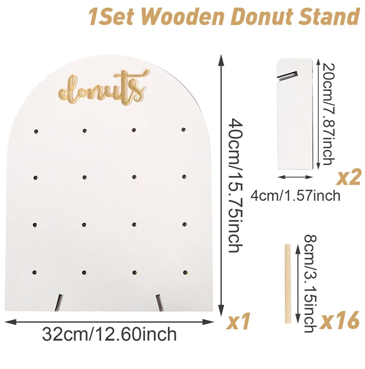 Mur de Donuts Rustique Buffet