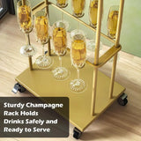Présentoir Verres Champagne Sur Pied