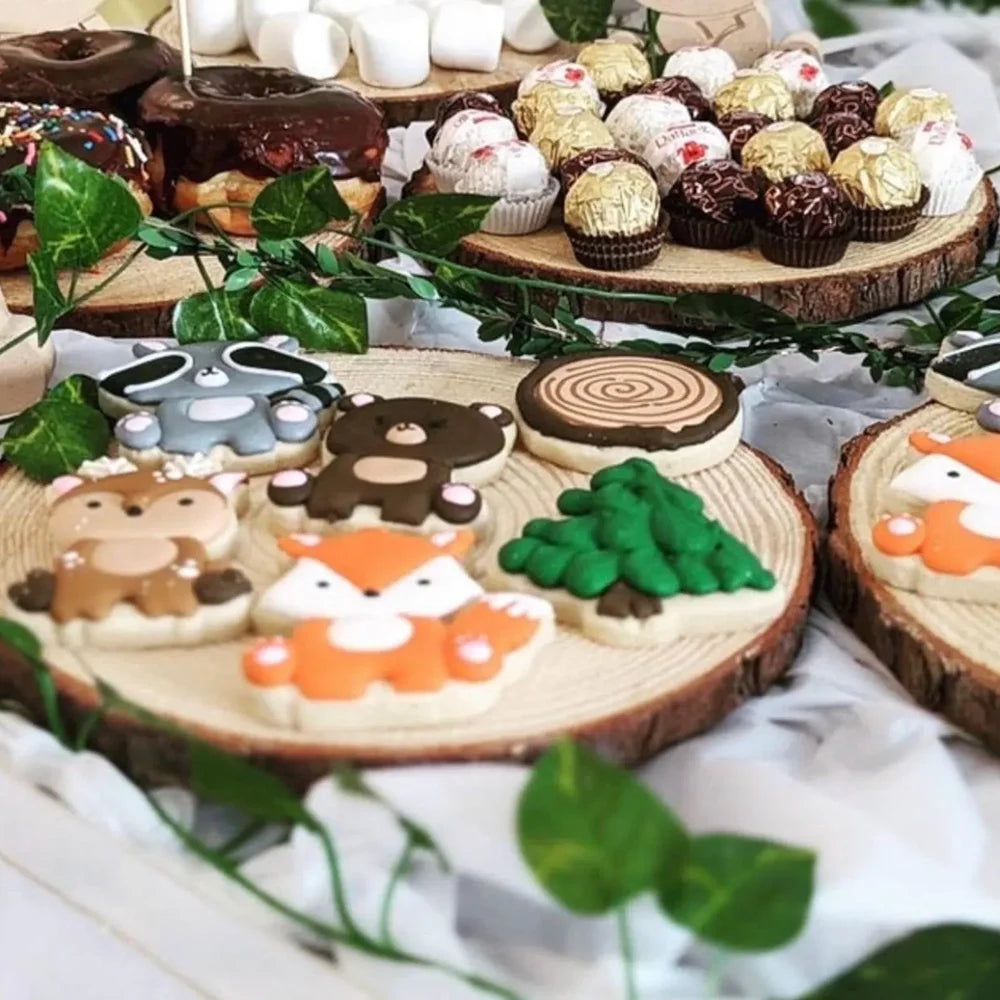 Sous-Assiette Bois Pin Rustique Mariage Réception