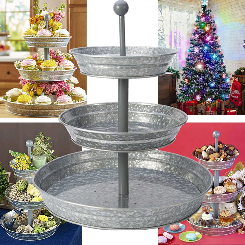 Tour Cupcake Métal Doré Mariage