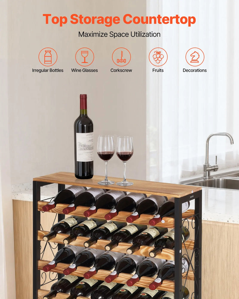 Présentoir Bouteilles Vin Multi-Niveaux Bar