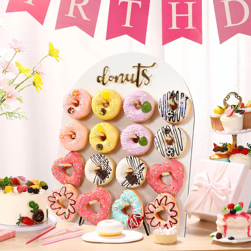 Arche Bois Présentoir Donuts Anniversaire