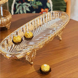 Plateau Dessert Cristal Doré Mariage