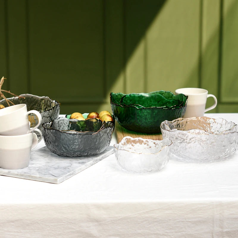 Grand Bol de Service en Verre