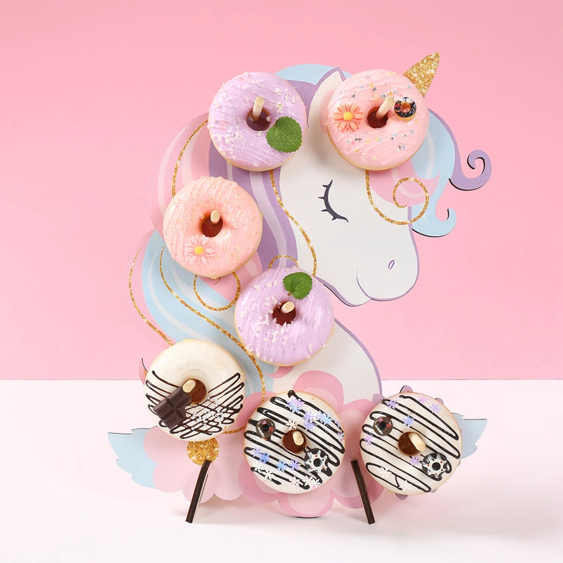 Présentoir Donuts Bois Fête Enfant
