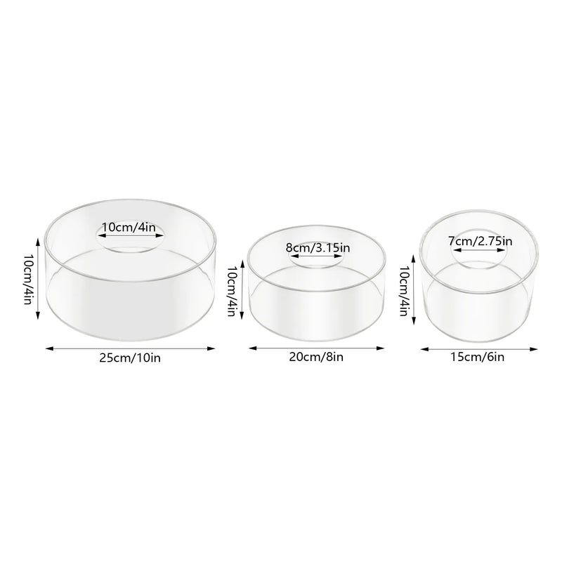 Présentoir Gâteau Acrylique Mariage Buffet