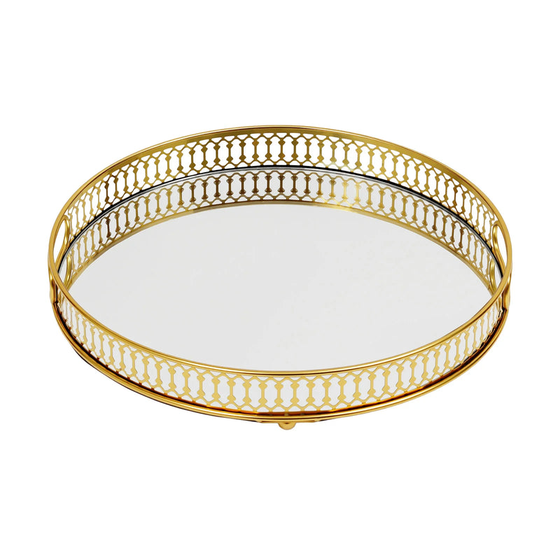 Plateau Miroir Doré Buffet