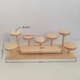 Présentoir Bois Multi-Niveaux Pâtisserie
