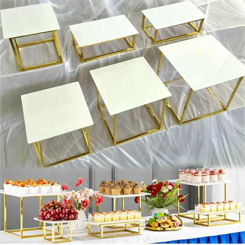 Piédestal Buffet Doré Set Desserts