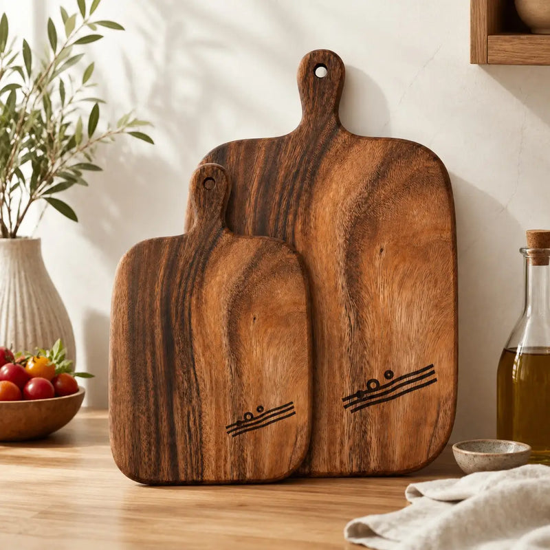 Planche à Fromage en Bois Sculptée