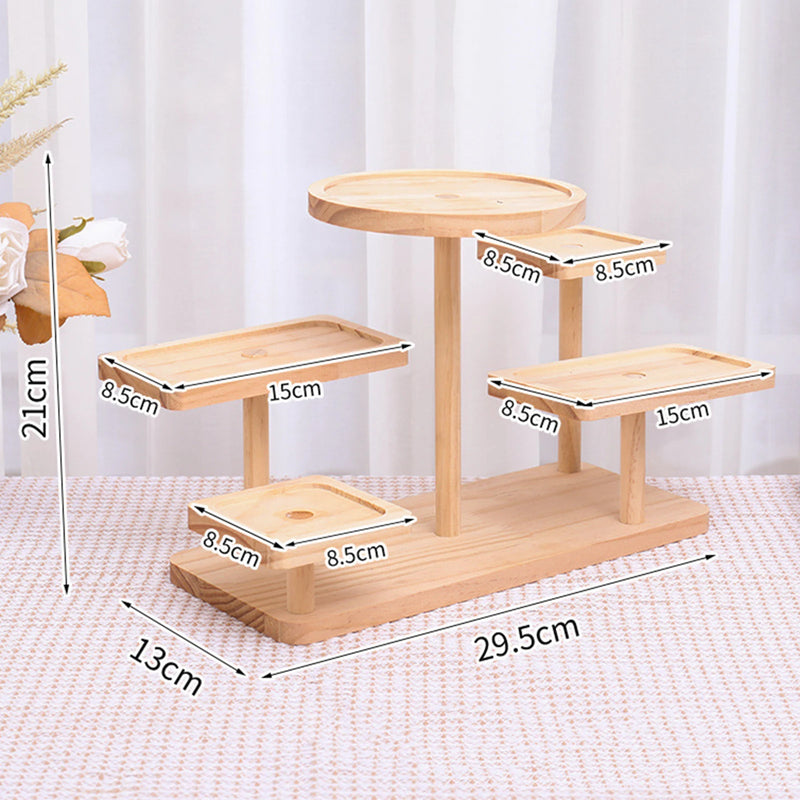Présentoir Bois Multi-Niveaux Cupcakes