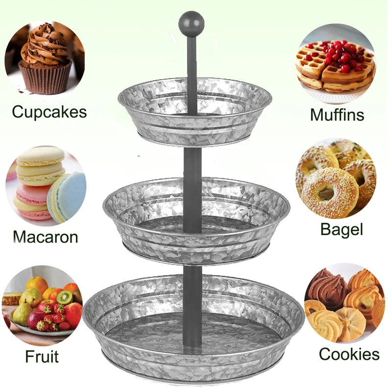 Tour Cupcake Métal Doré Mariage