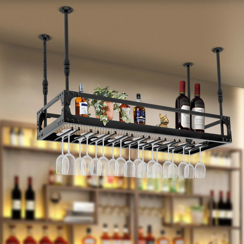 Présentoir Suspendu Verres à Vin Bar