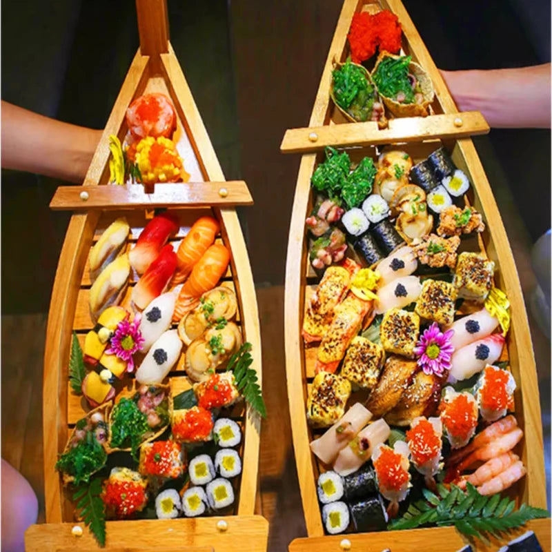 Bateau Sushi Bois Artisanal Pro