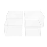 Présentoir Gâteau Acrylique Transparent 4 Pièces – déco table bar à bonbons mariage