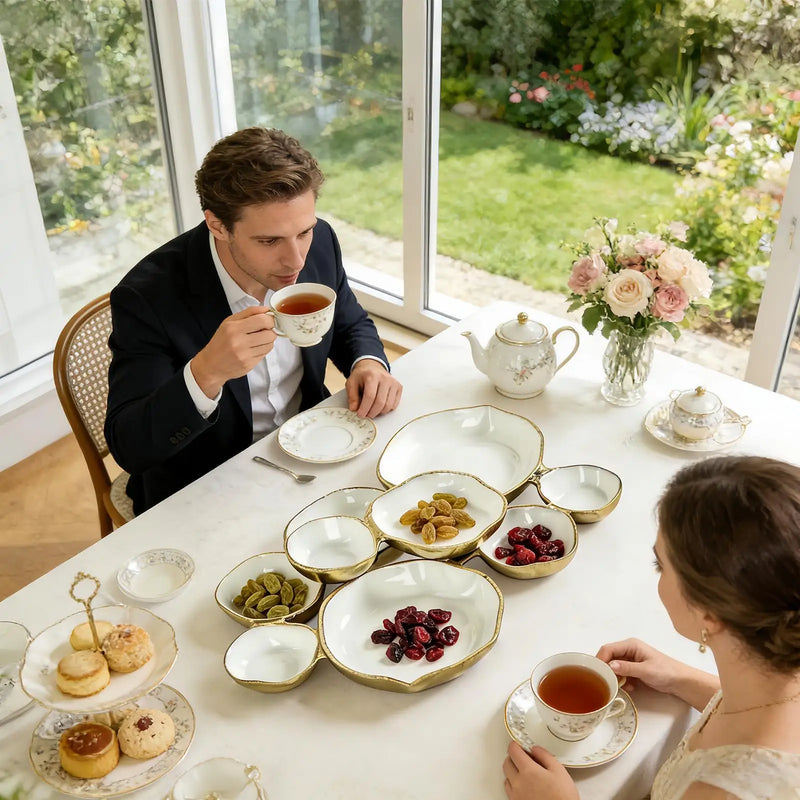 Cuencos de servir, plato de nueve compartimentos, decoración del hogar, bandeja de charcutería para aperitivos, frutos secos, patatas fritas, fruta, dulces, comidas, entremeses, comedor y fiestas