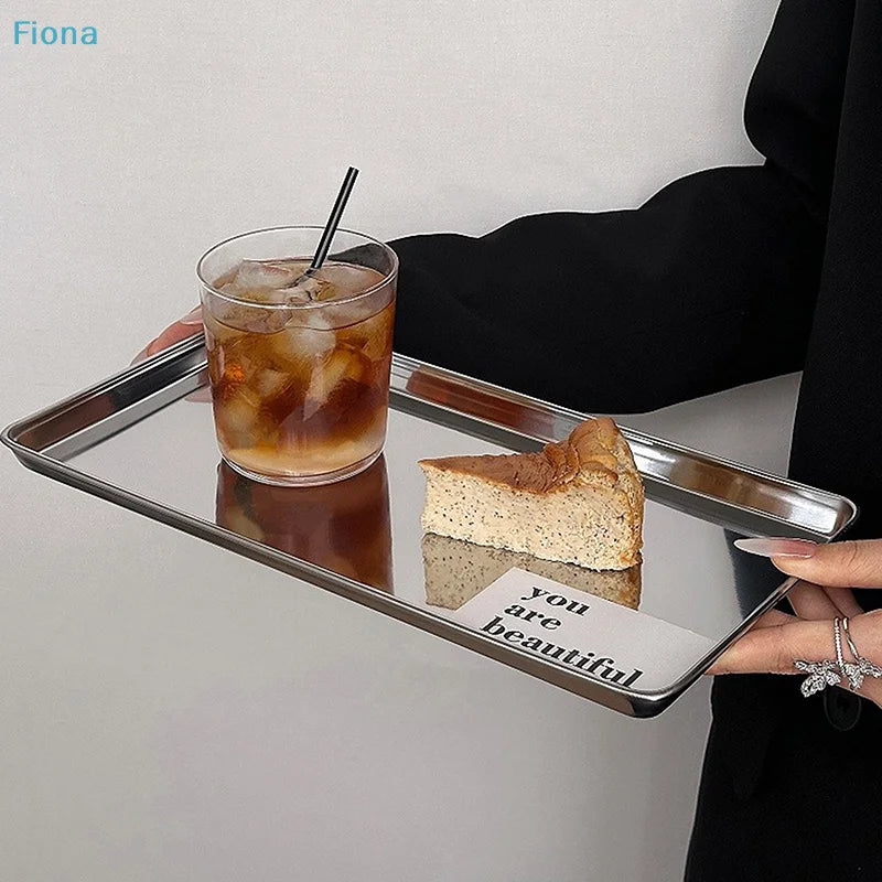 Plateau de Service Inox Minimaliste