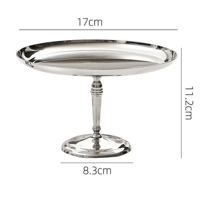 Présentoir Gâteau Inox Argenté