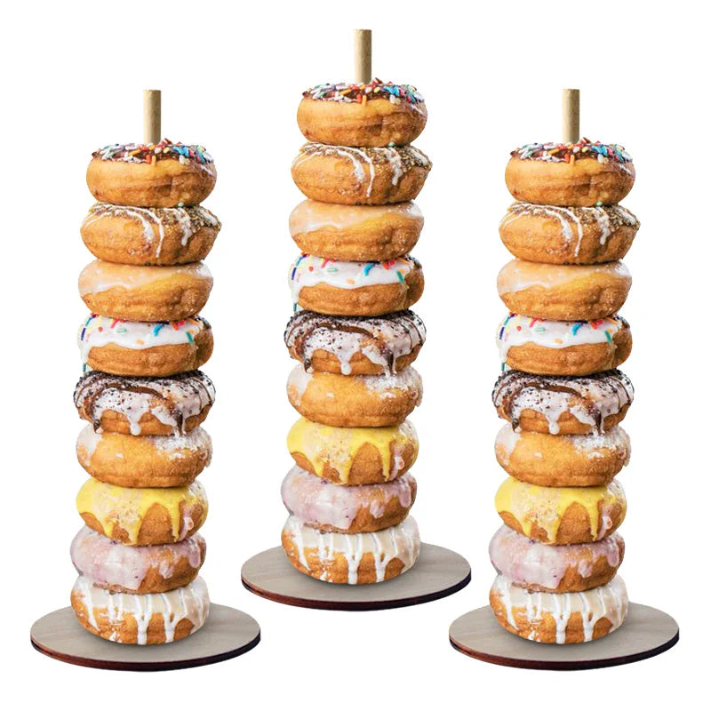 Présentoir Donuts Mariage Bois