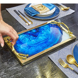 Plateau Décoratif Verre Présentation Raffinée