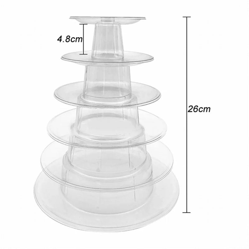 Présentoir Cupcakes Transparent Multi-Niveaux