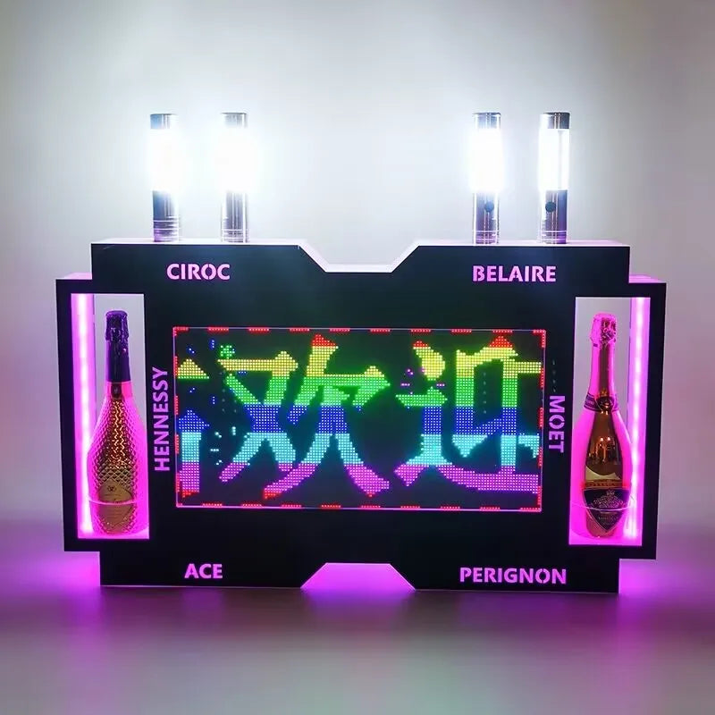 Présentoir Double Bouteille LED Digital