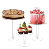 Présentoir Gâteau Rond Acrylique Transparent