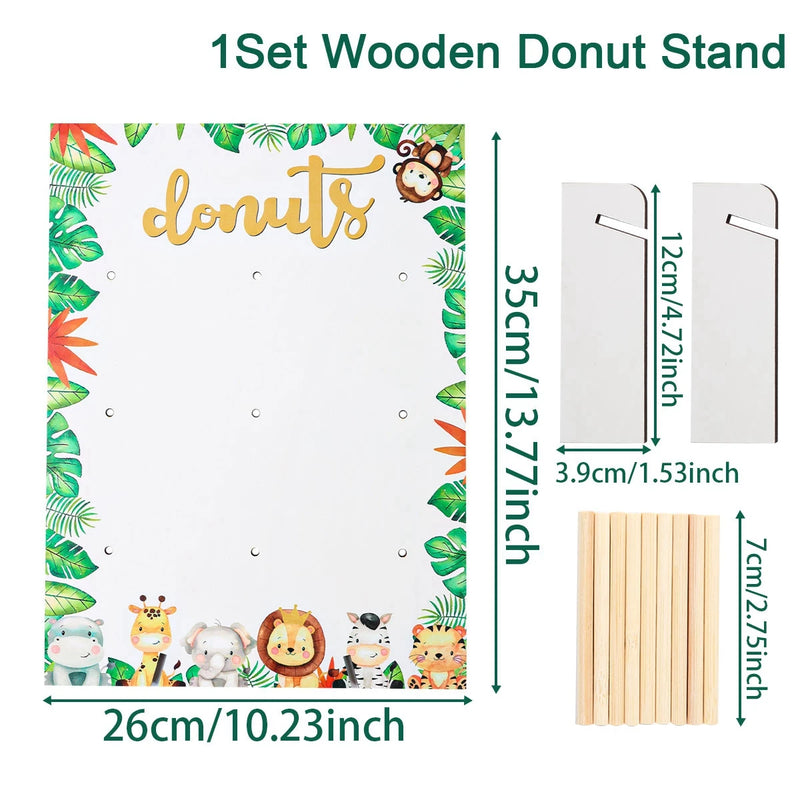 Présentoir Donuts Bois Fête Enfant