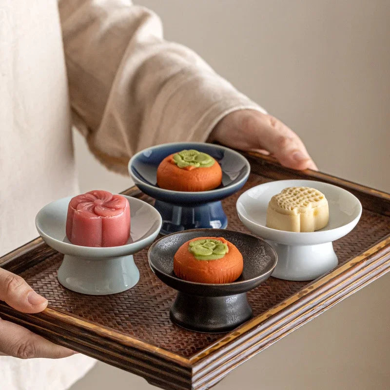 Assiette de Présentation Céramique sur Pied Mignardises