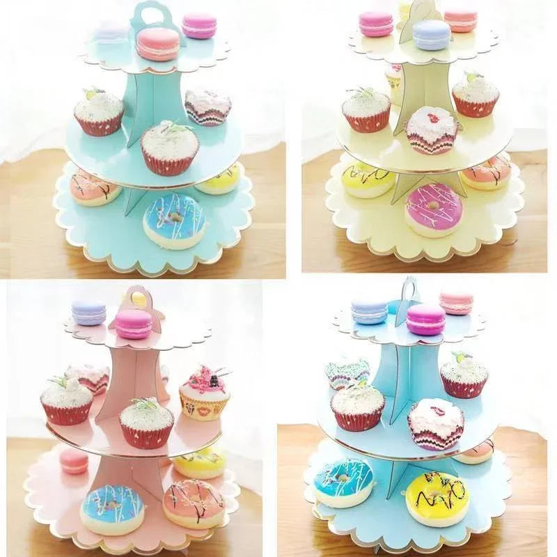 Présentoir Cupcakes Papier Jetable Mariage
