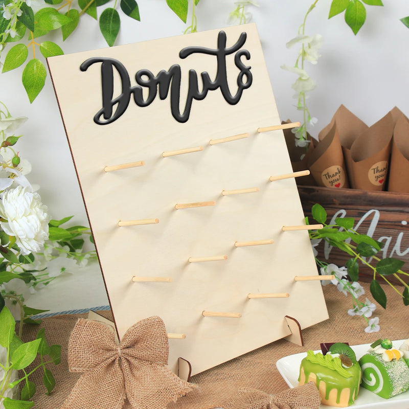 Mur de Donuts Rustique Buffet