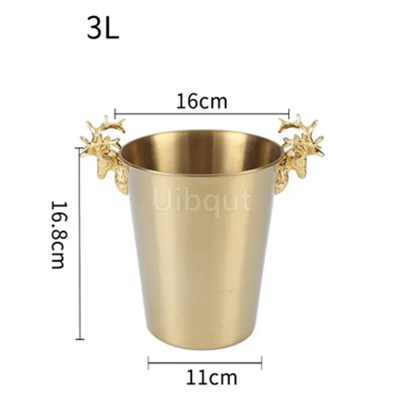 Rafraîchisseur Champagne Baril Tête Cerf