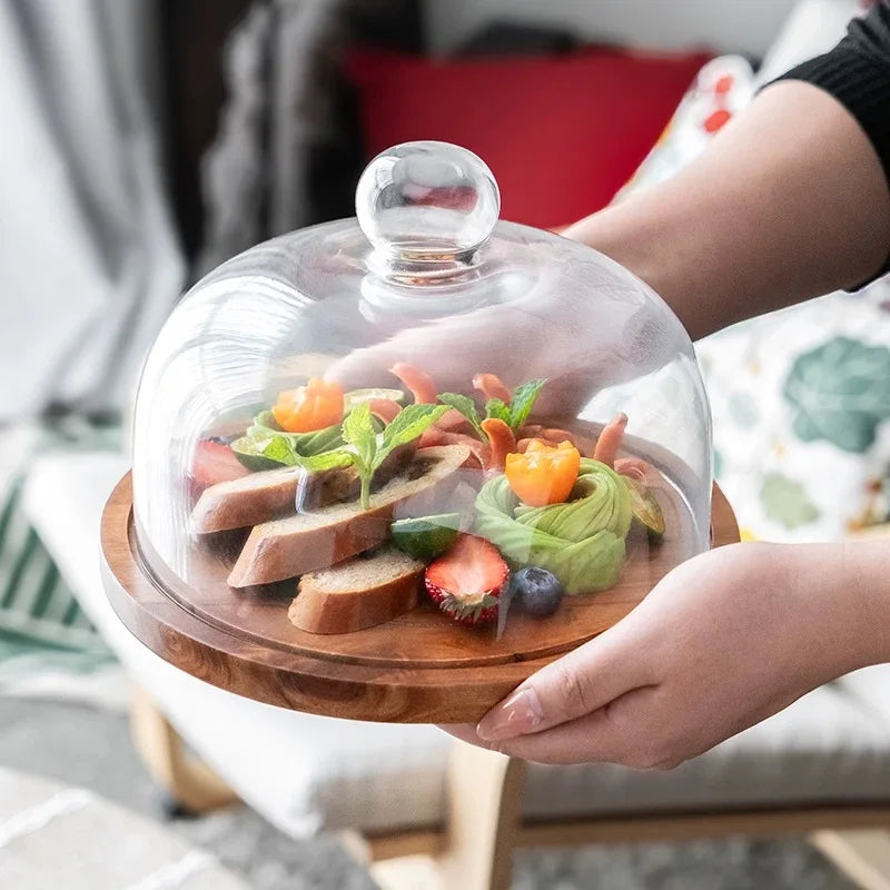 Présentoir Gâteaux avec Cloche Verre